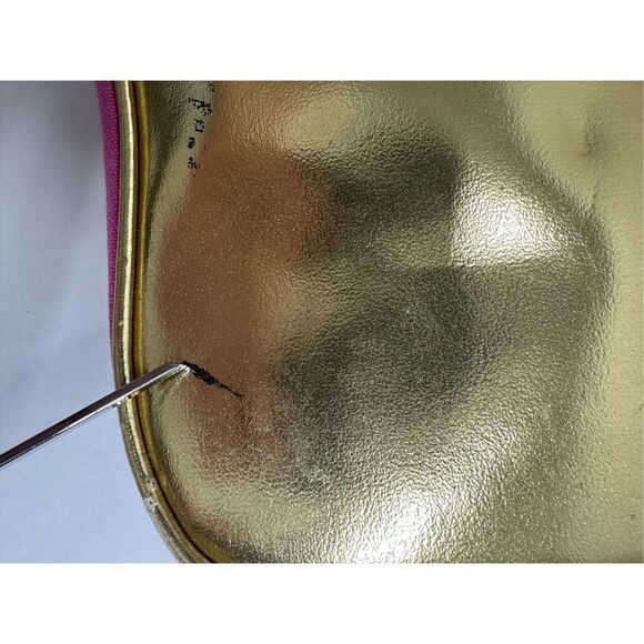 Y2K Tweety Bird Hot Pink Gold Terry Cloth Paradise Large Tote See Description - Picture 13 of 16